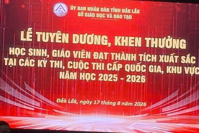 LỄ TUYÊN DƯƠNG, KHEN THƯỞNG HỌC SINH, GIÁO VIÊN ĐẠT THÀNH TÍCH XUẤT SẮC TẠI CÁC KỲ THI, CUỘC THI CẤP QUỐC GIA, KHU VỰC NĂM HỌC 2025-2026